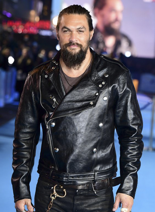 (image for) Jason Momoa Aquaman Premiere Leather Jacket - Click Image to Close