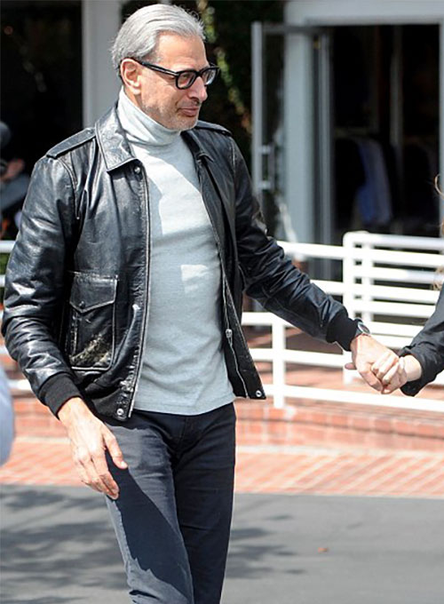 (image for) Jeff Goldblum Leather Jacket #2 - Click Image to Close