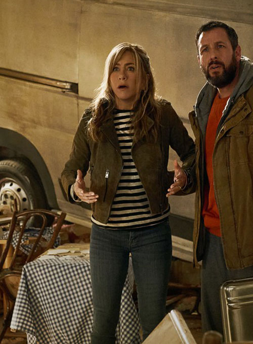 (image for) Jennifer Aniston Murder Mystery 2 Leather Jacket - Click Image to Close