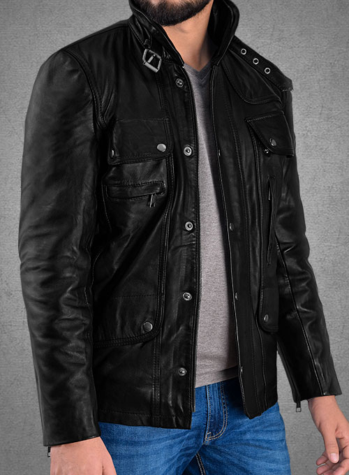(image for) Jensen Ross Ackles Leather Jacket - Click Image to Close