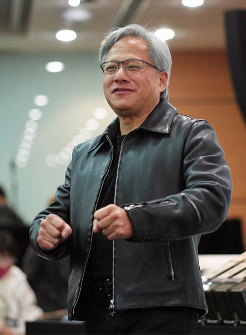 (image for) Jensen Huang Leather Jacket - Click Image to Close