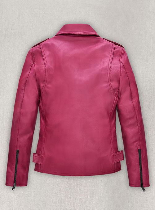 (image for) Jessica Alba Leather Jacket - Click Image to Close