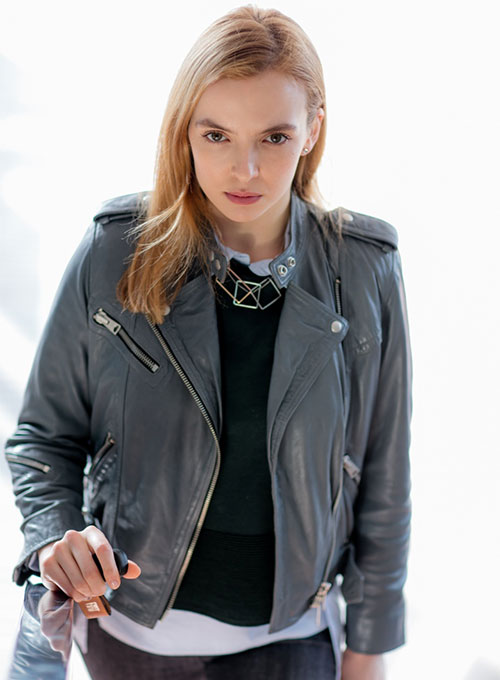 (image for) Jodie Comer Doctor Foster Leather Jacket - Click Image to Close