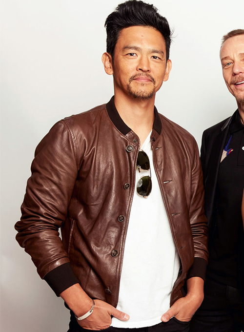 (image for) John Cho Leather Jacket #2 - Click Image to Close