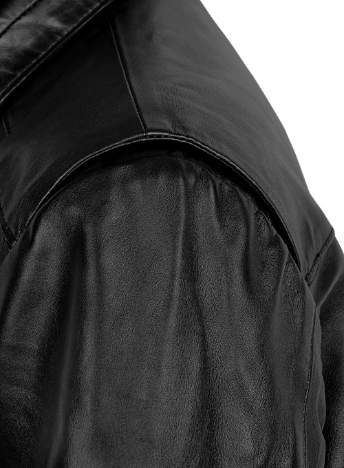 (image for) Johnny Depp Black Mass Leather Jacket - Click Image to Close