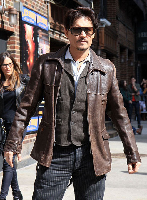 Johnny Depp Leather Jacket #1