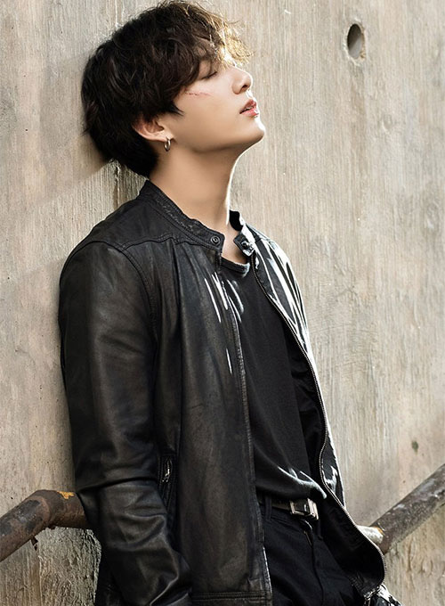 (image for) Jungkook Leather Jacket - Click Image to Close