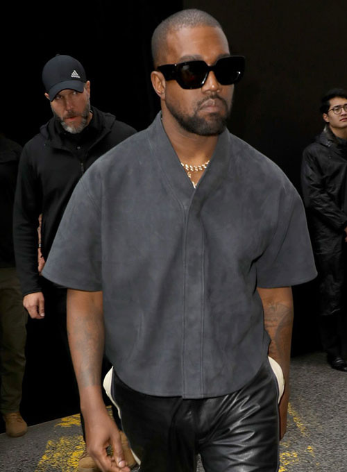 (image for) Kanye West Leather Shirt - Click Image to Close