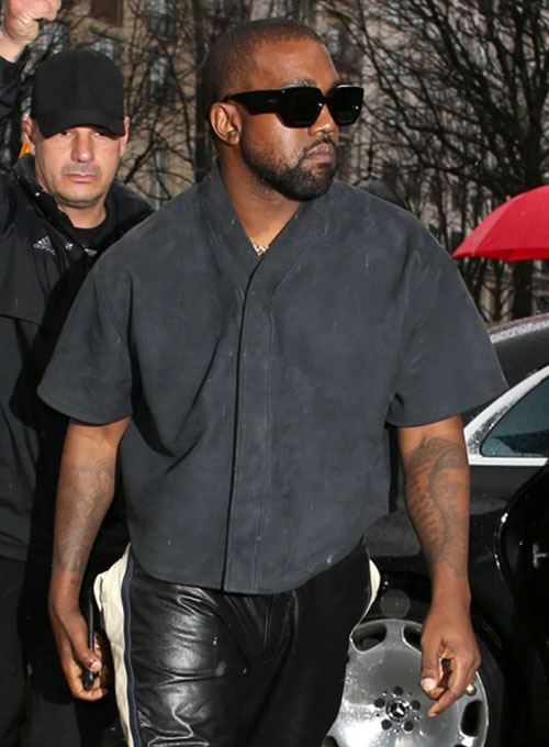(image for) Kanye West Leather Shirt - Click Image to Close