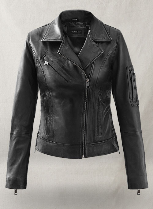 (image for) Karen Gillan Leather Jacket - Click Image to Close