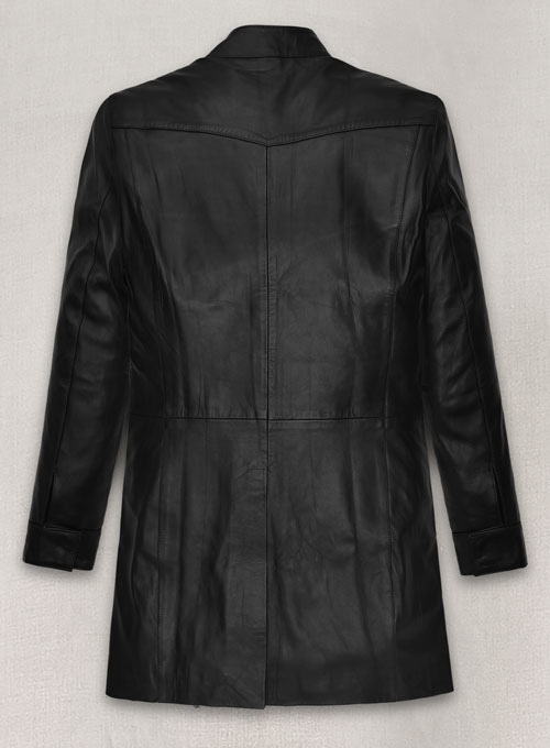 (image for) Kate Winslet Holy Smoke NewYork Premiere Leather Long Coat - Click Image to Close