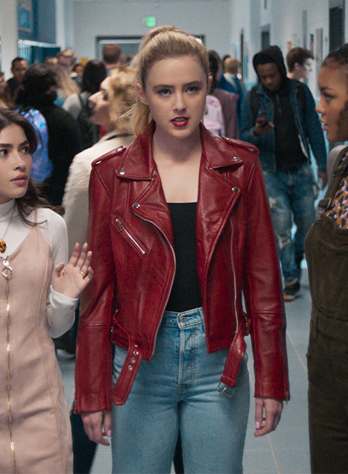 (image for) Kathryn Newton Freaky Leather Jacket - Click Image to Close