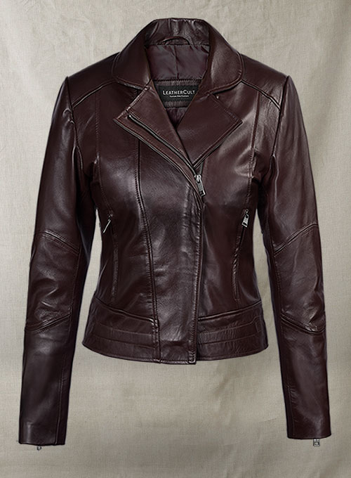 (image for) Katie Holmes Leather Jacket - Click Image to Close