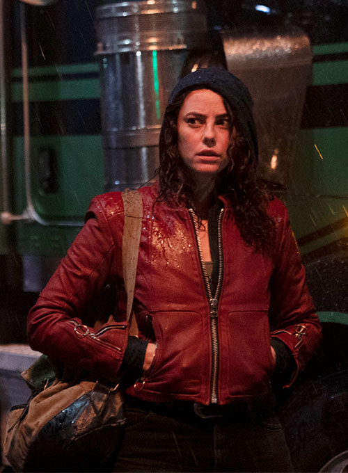 (image for) Kaya Scodelario Resident Evil Leather Jacket - Click Image to Close