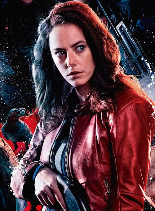 (image for) Kaya Scodelario Resident Evil Leather Jacket - Click Image to Close