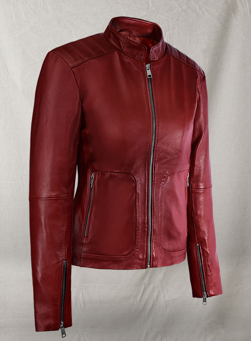 (image for) Kaya Scodelario Resident Evil Leather Jacket - Click Image to Close