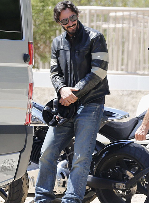 (image for) Keanu Reeves Leather Jacket - Click Image to Close