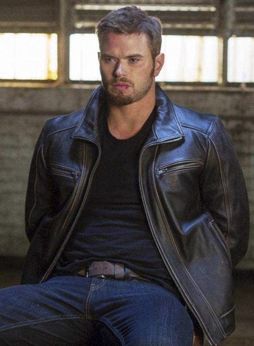 (image for) Kellan Lutz Extraction Leather Jacket - Click Image to Close