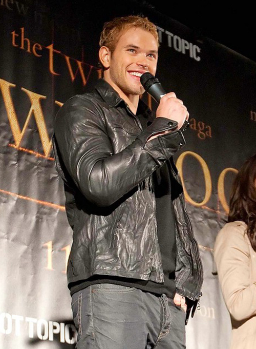 (image for) Kellan Lutz Leather Jacket #2 - Click Image to Close