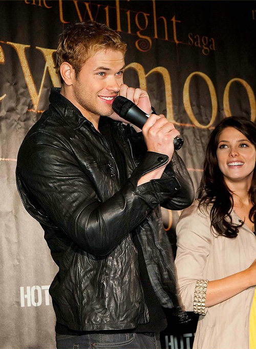 (image for) Kellan Lutz Leather Jacket #2 - Click Image to Close