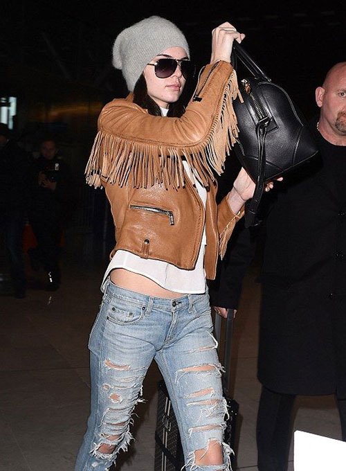 Kendall Jenner Leather Jacket #3 - Click Image to Close