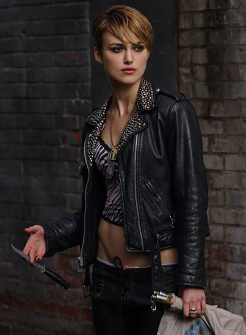 Keira Knightley Domino Leather Jacket - Click Image to Close