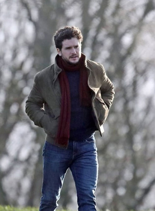 (image for) Kit Harington Eternals Leather Jacket - Click Image to Close