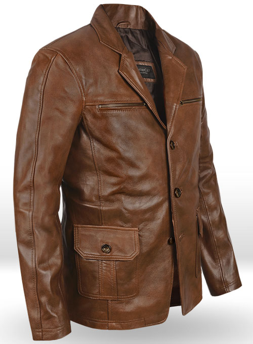 Leather Blazer - # 717 : LeatherCult: Genuine Custom Leather Products ...
