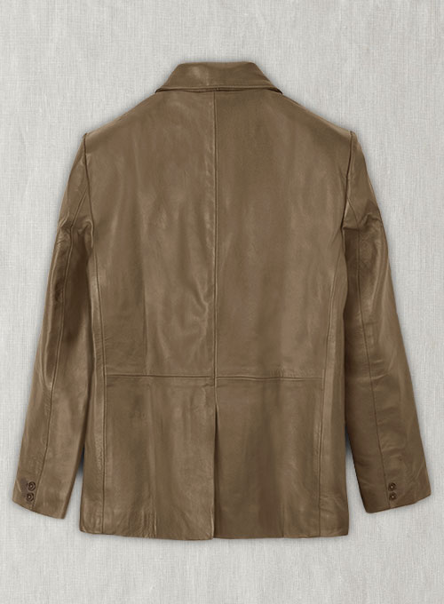 Italico Beige Leather Blazer - 46 Regular