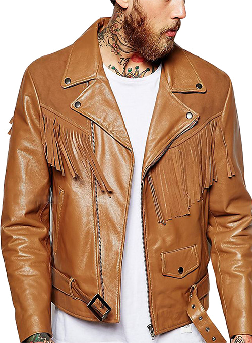 (image for) Leather Fringe Jacket #1009