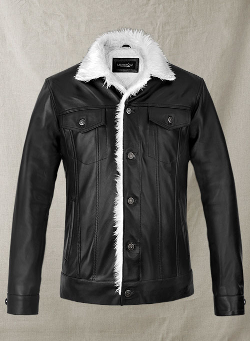 (image for) Leather Fur Western Style Jacket