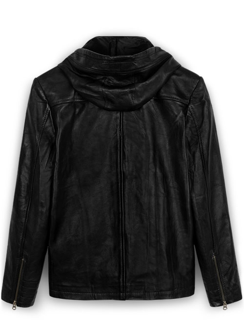 Leather Hood Jacket #109 - Click Image to Close
