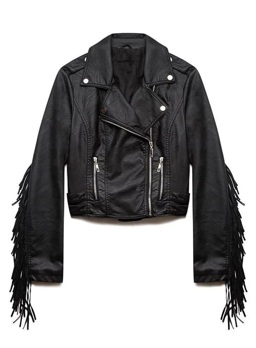 (image for) Fringe Leather Jacket #1008 - Click Image to Close