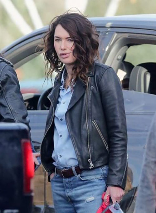 (image for) Lena Headey 9 Bullets Leather Jacket - Click Image to Close