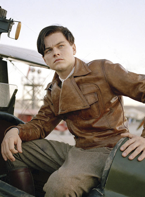 Leonardo DiCaprio The Aviator Leather Jacket LeatherCult Genuine Custom Leather Products Jackets for Men Women