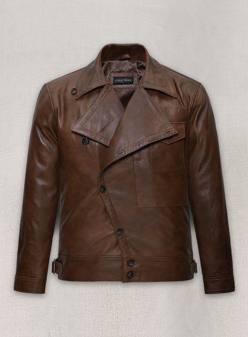 (image for) Leonardo DiCaprio The Aviator Leather Jacket - Click Image to Close