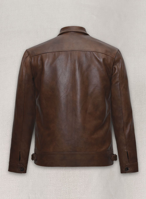 (image for) Leonardo DiCaprio The Aviator Leather Jacket - Click Image to Close