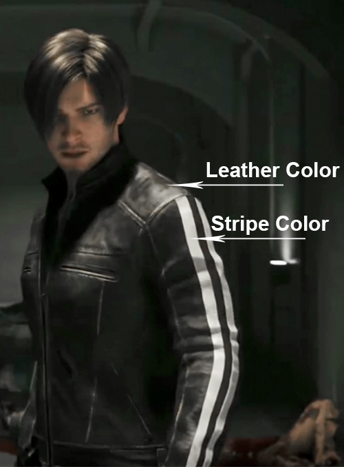 Leon Kennedy Resident Evil: Vendetta Leather Jacket - Click Image to Close