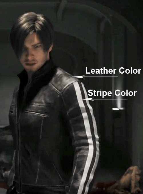 (image for) Leon Kennedy Resident Evil: Vendetta Leather Jacket - Click Image to Close