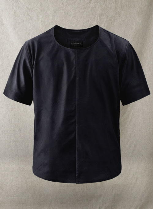 (image for) Light Weight Unlined Deep Blue Leather T-shirt