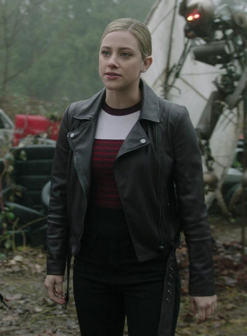 (image for) Lili Reinhart Riverdale Leather Jacket - Click Image to Close