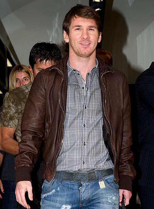 (image for) Lionel Messi Leather Jacket #1