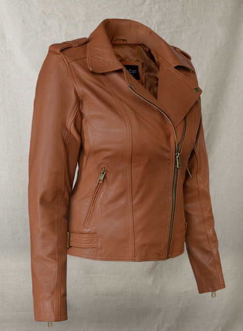 (image for) Log Cabin Brown Leather Jacket # 267 - Click Image to Close