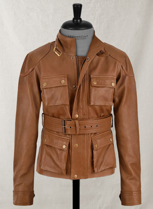 (image for) Log Cabin Brown Wax Leather Jacket #286 - Click Image to Close