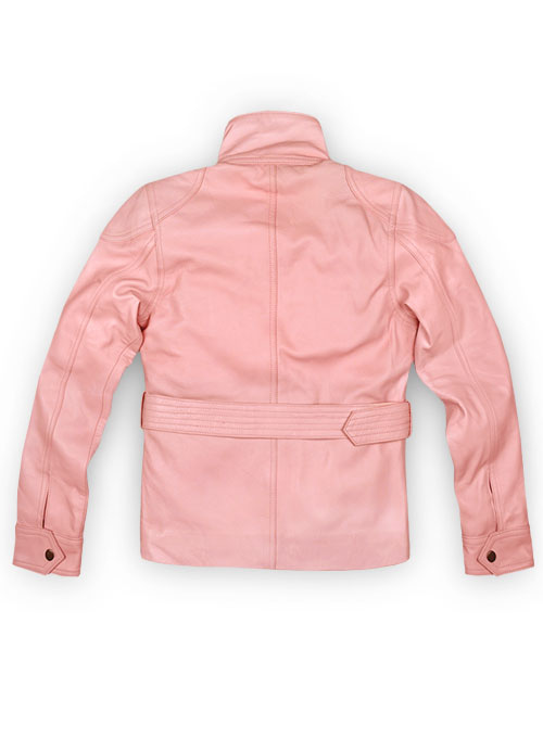Light Pink Leather Jacket # 286