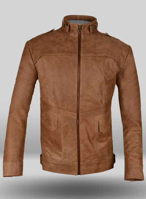Light Tan Hide Leather Jacket # 602