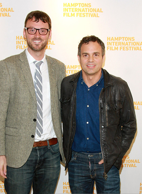 (image for) Mark Ruffalo Hamptons Film Festival Leather Jacket - Click Image to Close