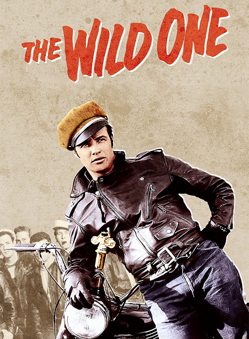 (image for) Marlon Brando The Wild One Leather Jacket - Click Image to Close