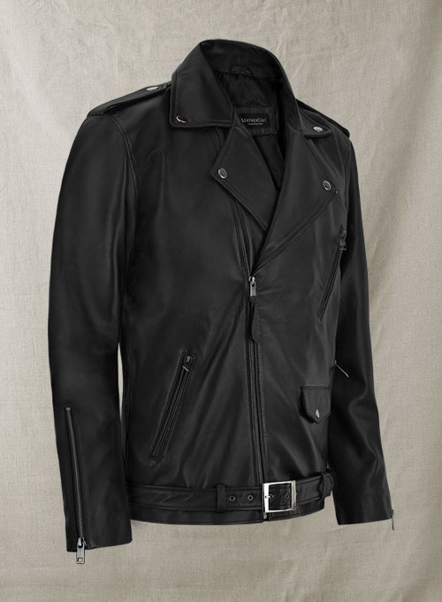 (image for) Marlon Brando The Wild One Leather Jacket - Click Image to Close