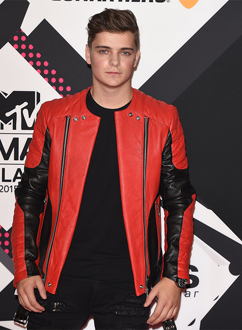 (image for) Martin Garrix MTV European Music Awards Leather Jacket - Click Image to Close